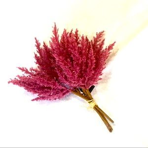 Faux floral flower bushel bouquet farmhouse home decor wedding mauve pink